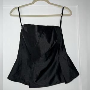 White House black market - black bustier top size 4